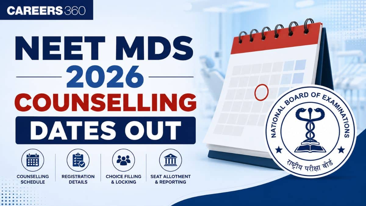NEET MDS 2026 Counselling Dates Out: Round 1 Registration (August 18), Choice Filling, Seat Allotment